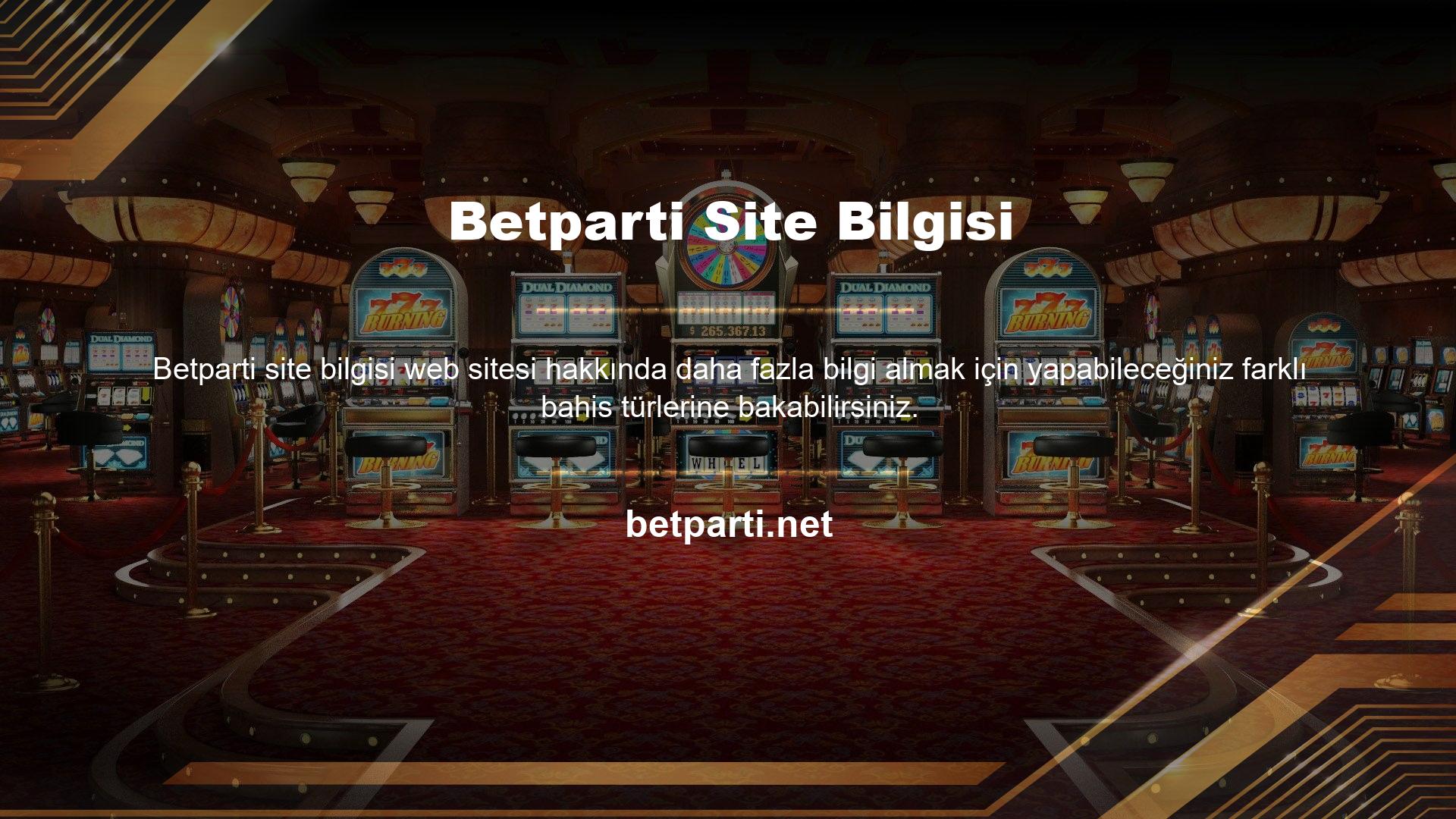 Bu nedenle, katılabileceğiniz bahis kategorileri aşağıdaki gibidir